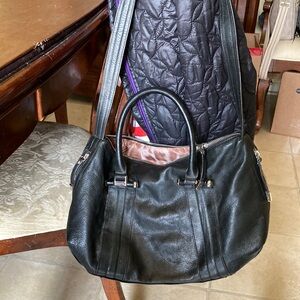 Black Leather Men's Bag